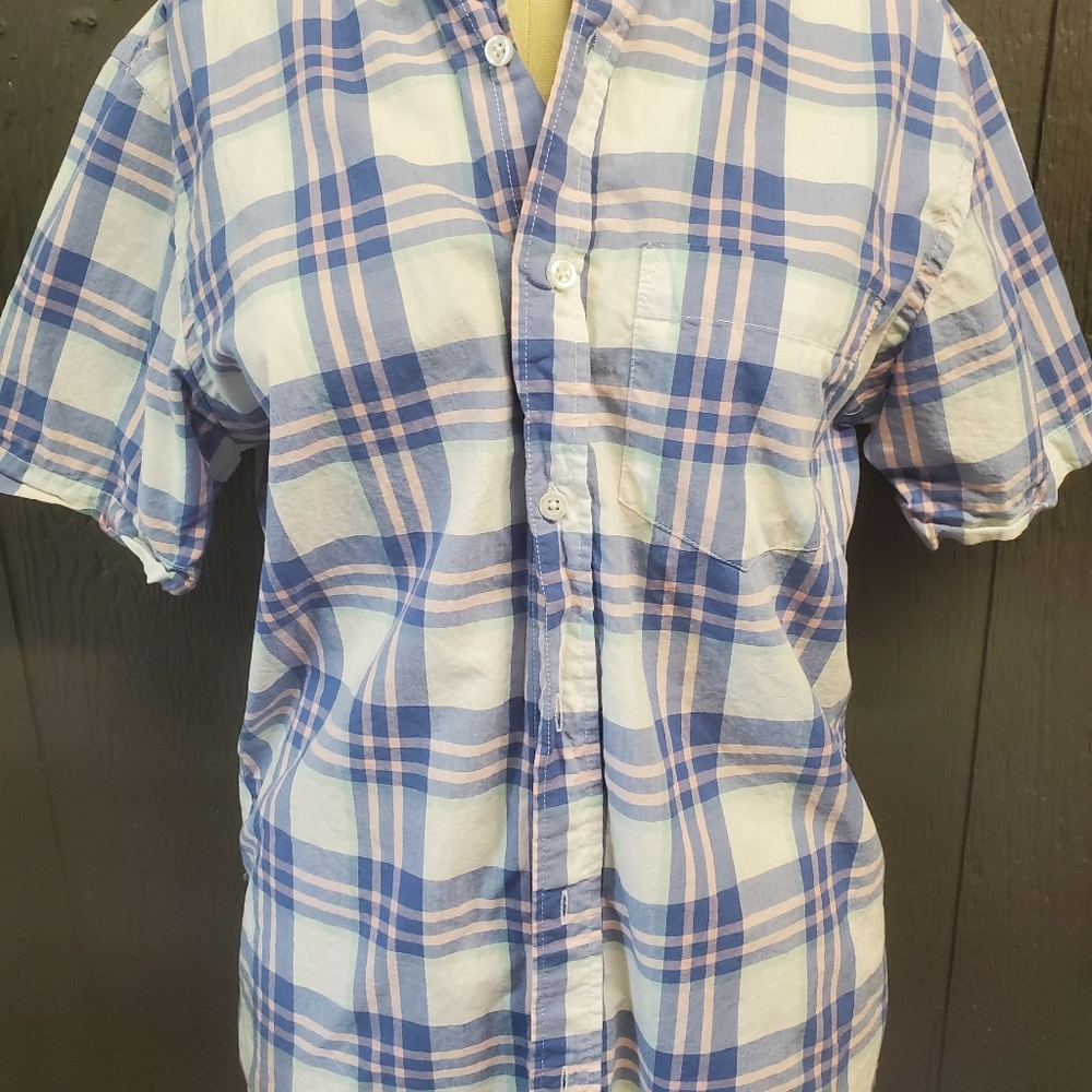 SMALL boys button up shirt